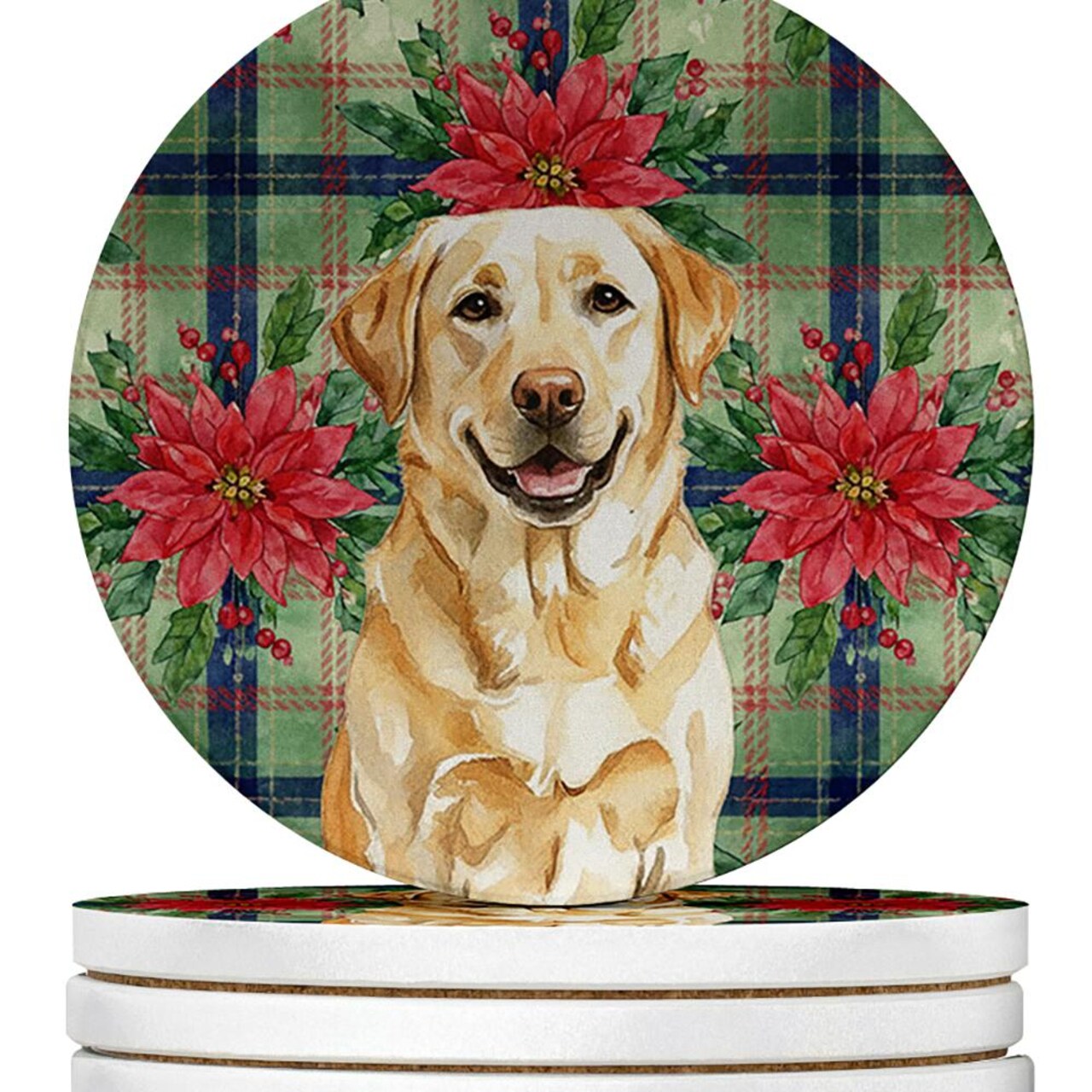 Edge Collections - Multicolor - Coastal Tropical Car Coasters for Cup Holders